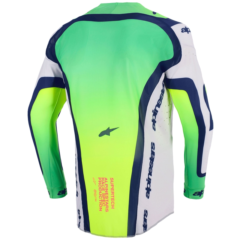 Alpinestars Supertech Vista helehall-fluo-kollane-roheline-sinine-roosa motokrossitrikoo
