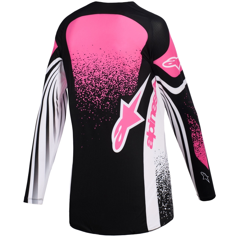 Alpinestars Stella Techstar Nomur naiste motokrossitrikoo must, valge ja roosa