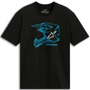 T-särk Alpinestars MX kiiver CSF must-sinine