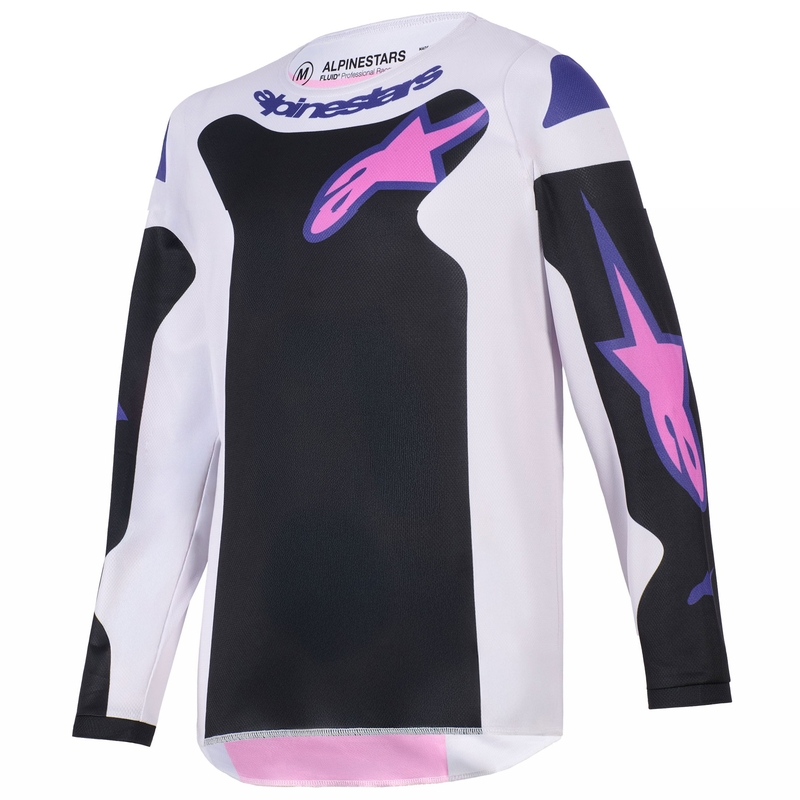 Alpinestars Fluid Grid laste motokrossitrikoo must-hall-lilla