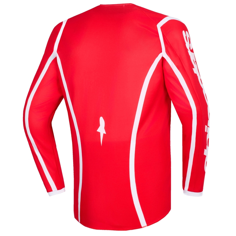 Alpinestars Fluid Apex laste motokrossitrikoo punane ja valge