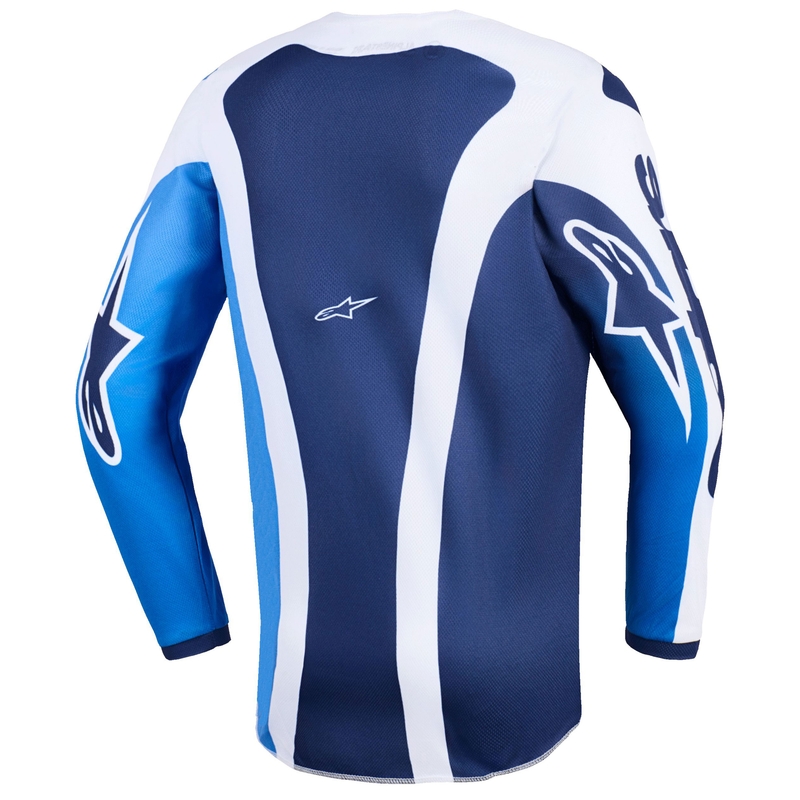 Laste motokrossitrikoo Alpinestars Fluid Portl sinine ja valge