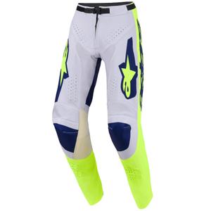 Alpinestars Racer Air Riway motokrossipüksid helehall-fluo kollane-sinine