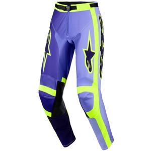 Alpinestars Racer Portl motokrossipüksid lilla-fluo-kollane