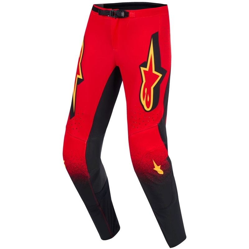 Alpinestars Supertech Scenz motokrossi püksid Punased, mustad ja kollased