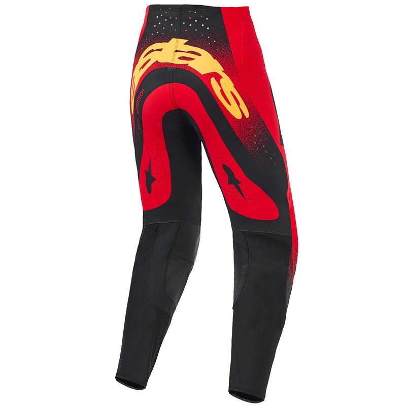 Alpinestars Supertech Scenz motokrossi püksid Punased, mustad ja kollased