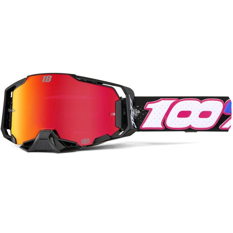 Motokrossiprillid 100% Armega Hiper Jett Special punase pleksiga