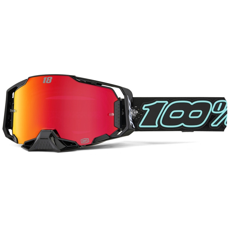 Motokrossiprillid 100% Armega Hiper Jett Special punase pleksiga