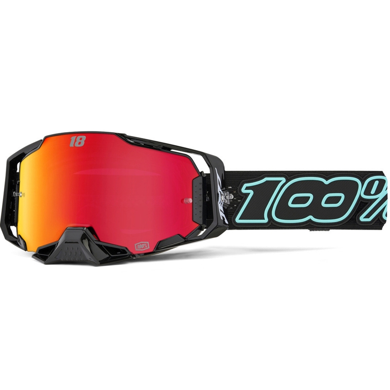 Motokrossiprillid 100% Armega Hiper Jett Special punase pleksiga
