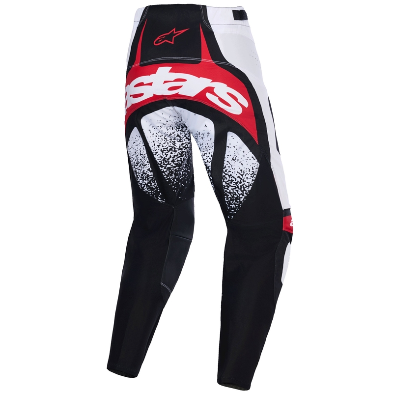 Alpinestars Techstar Nomur mustad, valged ja punased motokrossipüksid