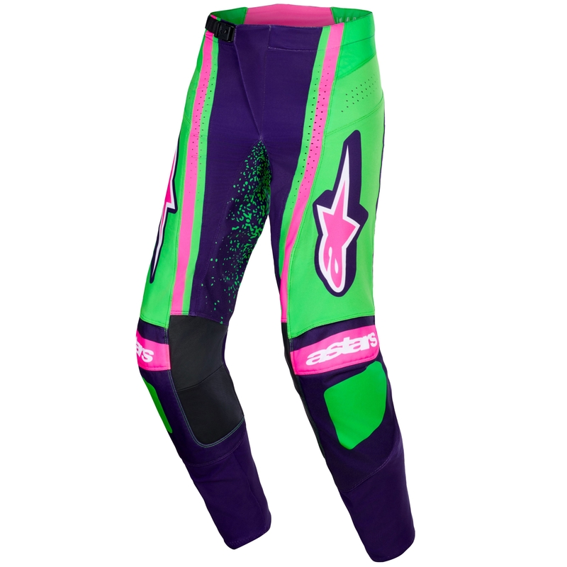 Alpinestars Techstar Nomur motokrossipüksid tumelilla-roosa-roosa-roosakas-roosa