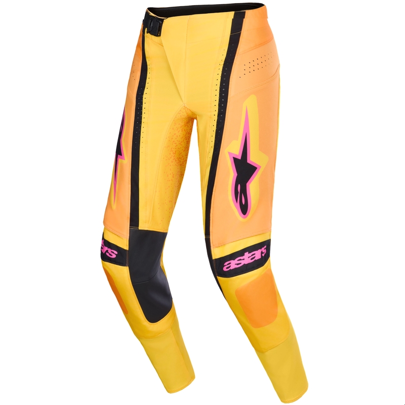Alpinestars Techstar Nomur motokrossipüksid oranž-kollane-roosa
