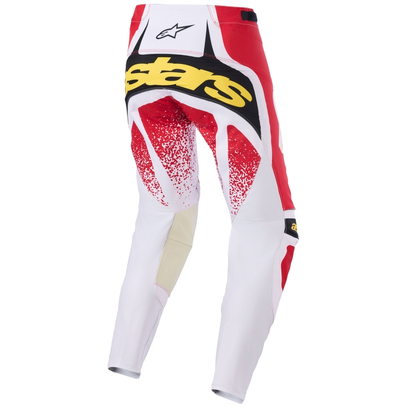 Alpinestars Techstar Nomur helehall-punase-must-kollase motokrossi püksid