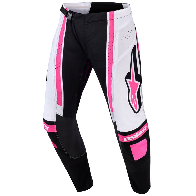 Alpinestars Stella Techstar Nomur naiste motokrossipüksid mustad, valged ja roosad