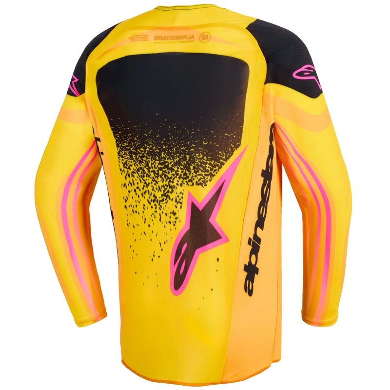 Alpinestars Techstar Nomur laste motokrossitrikoo oranž-kollane-roosa