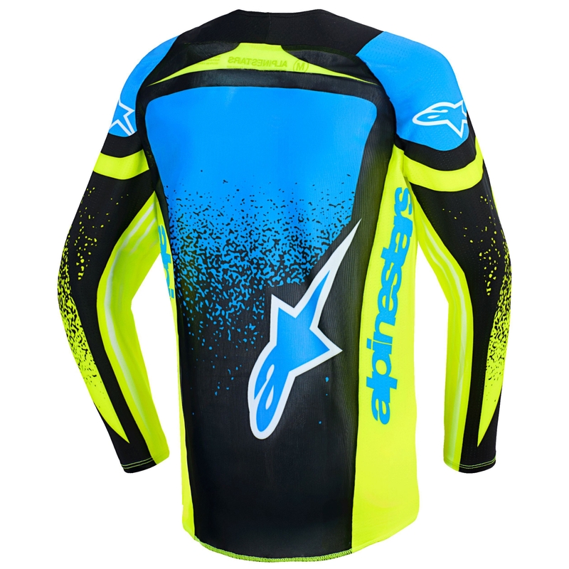 Laste motokrossitrikoo Alpinestars Techstar Nomur tumesinine-fluo kollane-sinine