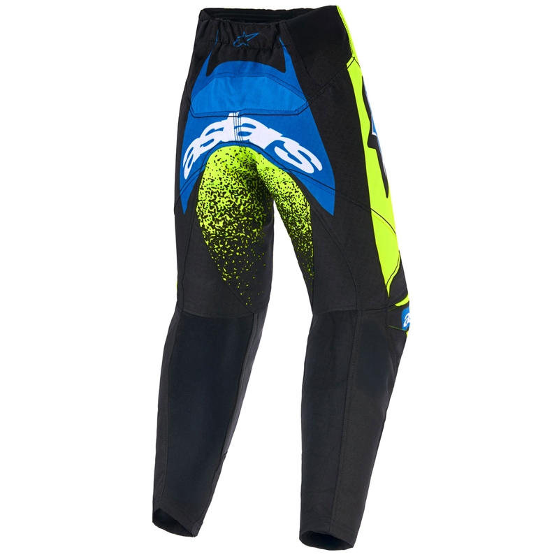 Alpinestars Racer Nomur Kids Motokross püksid tumesinine-fluo kollane-mustad