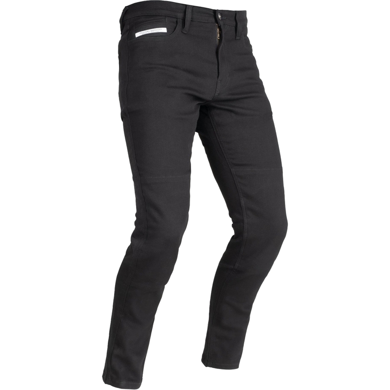Kärbitud mootorratta teksad OXFORD ORIGINAL APPROVED SUPER STRETCH JEANS AA SLIM FIT mustad