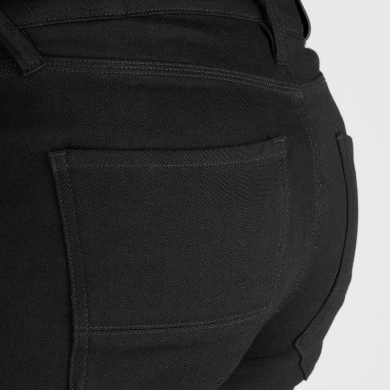 Kärbitud mootorratta teksad OXFORD ORIGINAL APPROVED SUPER STRETCH JEANS AA SLIM FIT mustad