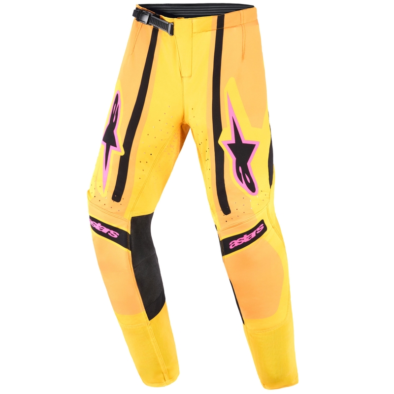 Alpinestars Techstar Nomur laste motokrossipüksid oranž-kollane-roosa