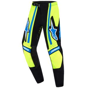 Alpinestars Techstar Nomur Kids motokrossipüksid tumesinine-fluo kollane-sinine