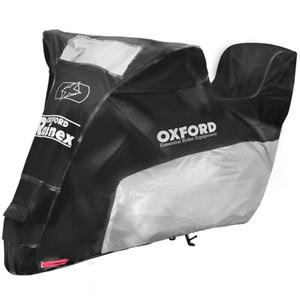 Oxford Rainex mootorrattapapp koos pagasiruumi musta-hõbedase osaga