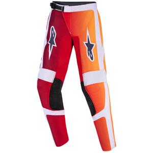 Alpinestars Fluid Portl Red-Orange-Hall laste motokrossipüksid