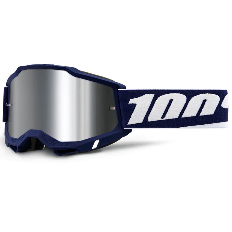Motokrossiprillid 100% ACCURI 2 Mifflin hõbedase pleksiga