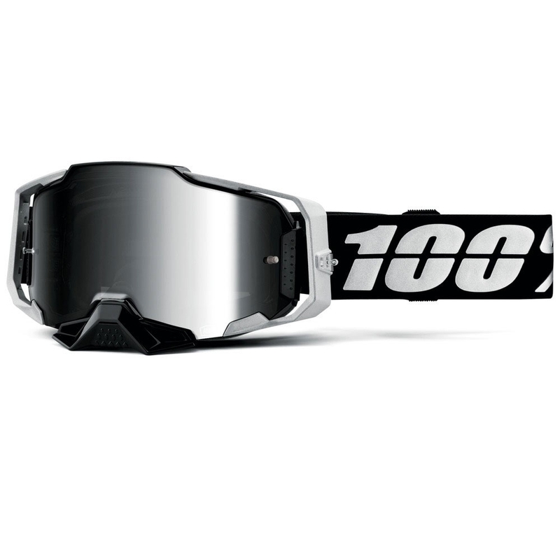 Motokrosové brýle 100% ARMEGA Reneen S2 se stříbrným plexi