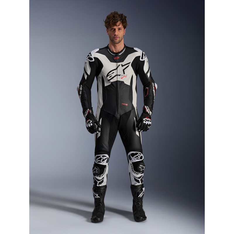 Alpinestars GP Plus V4 Sprint, Tech-air ühilduv must-valge-punane fluo