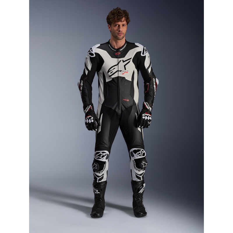 Alpinestars GP Plus V4 Sprint, Tech-air ühilduv must-valge-punane fluo