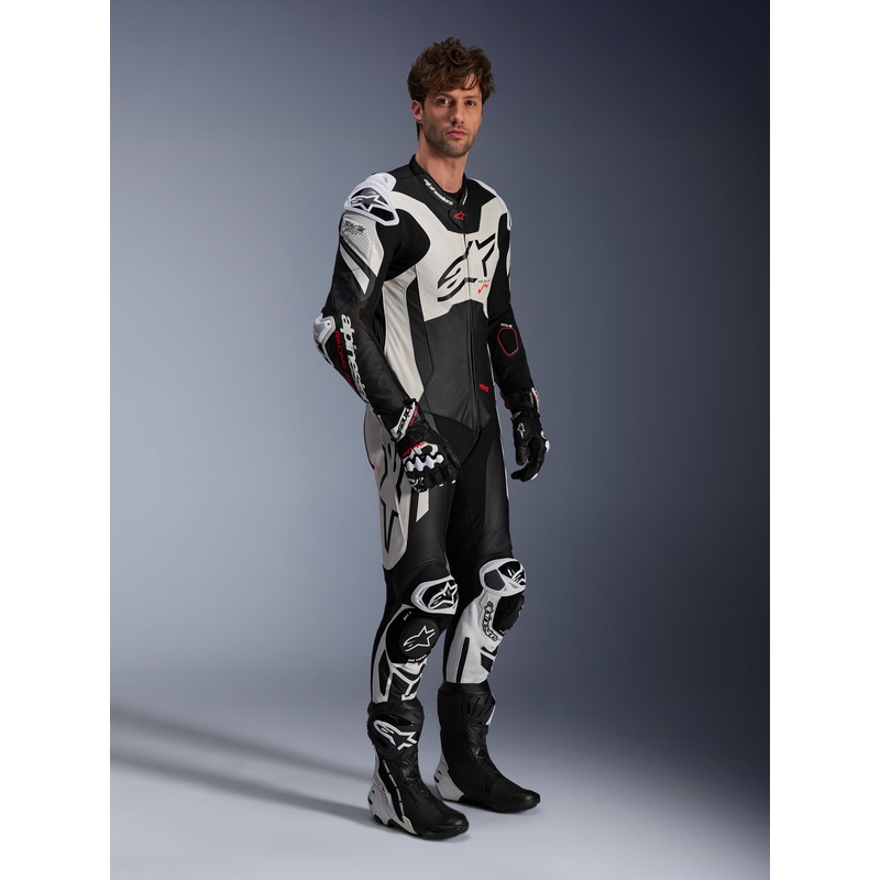 Alpinestars GP Plus V4 Sprint, Tech-air ühilduv must-valge-punane fluo