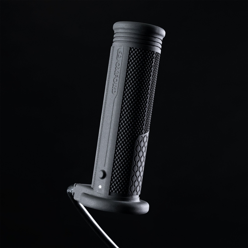 Oxford Hotgrips PRO Adventure soojendusega käepidemed, millel on käepidemesse integreeritud reguleerimine