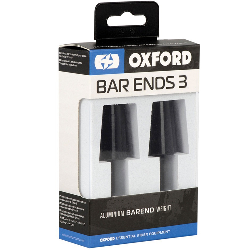 Oxford Bar Ends 3 juhtraua raskused koos vähendamisega must 1 paar