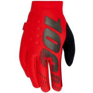 Motokross-kindad 100% - USA BRISKER punane