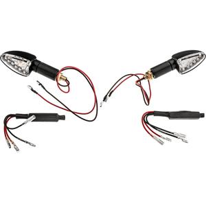 Oxford LED Arrow pikk läbipaistva klaasi ja musta korpusega