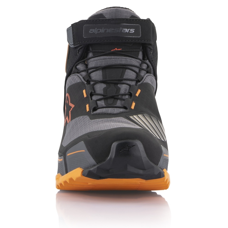 Alpinestars CR-X Drystar must-pruun-oranž mootorratta saapad