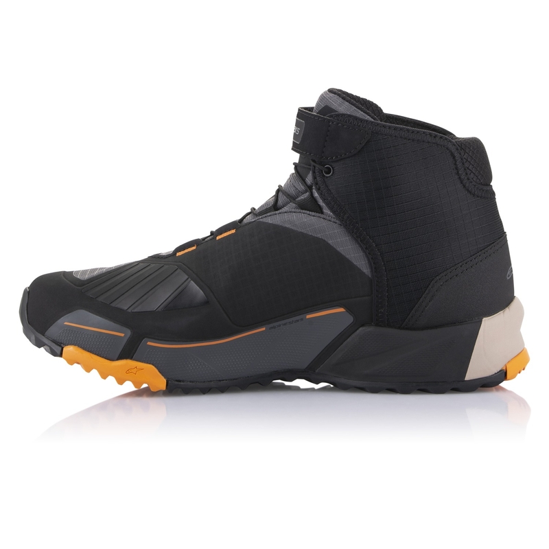 Alpinestars CR-X Drystar must-pruun-oranž mootorratta saapad