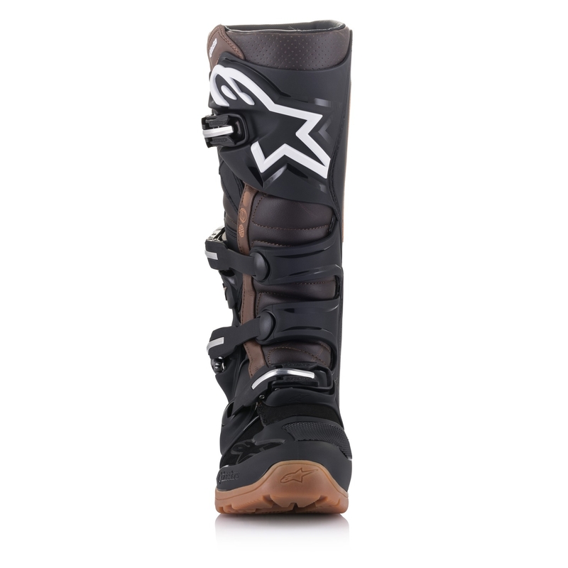 Alpinestars Tech 7 Enduro Black-Dark Brown mootorratta saapad