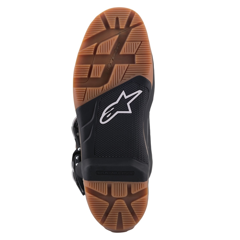 Alpinestars Tech 7 Enduro Black-Dark Brown mootorratta saapad