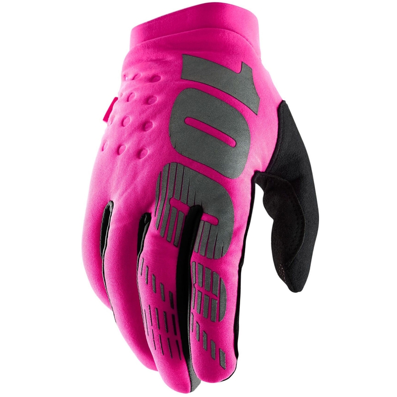 Naiste motokrossikindad 100% - USA BRISKER roosa-mustad