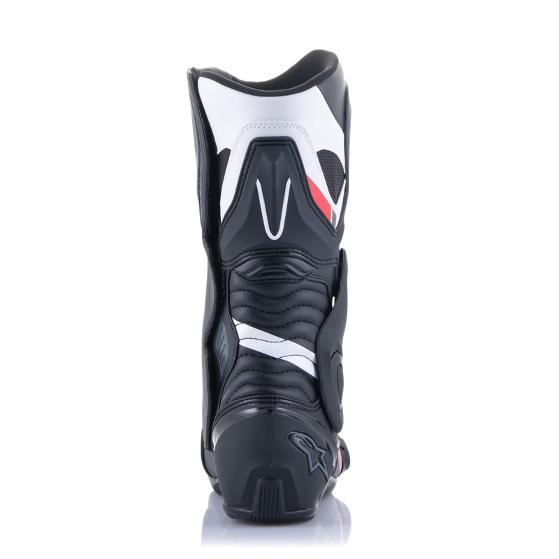 Alpinestars S-MX 6 must-valge-hall-punased mootorrattasaapad