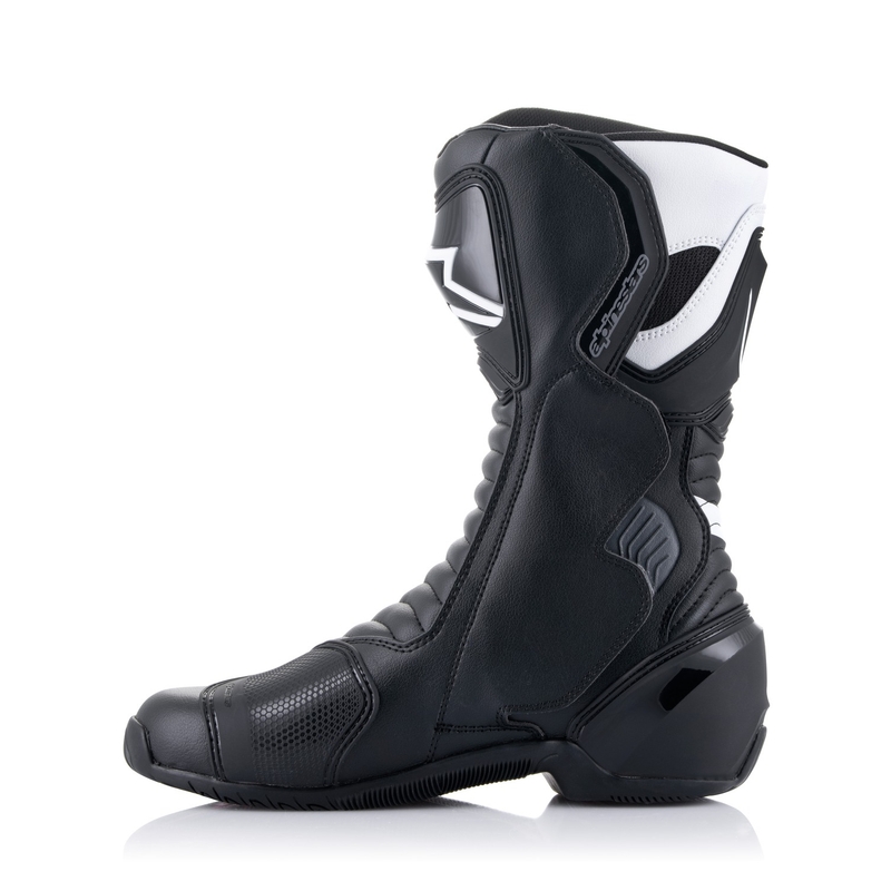 Alpinestars S-MX 6 must-valge-hall-punased mootorrattasaapad
