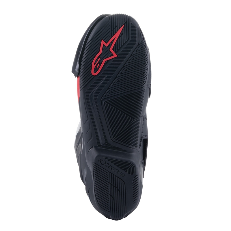Alpinestars S-MX 6 must-valge-hall-punased mootorrattasaapad