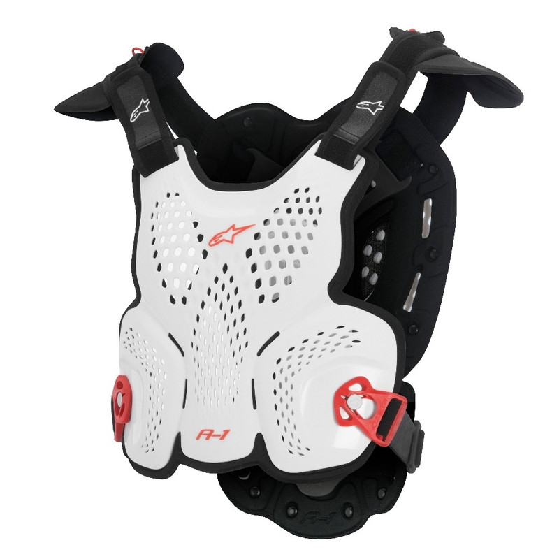 Alpinestars A-1 Roost Guard CE2 valge-must-punane