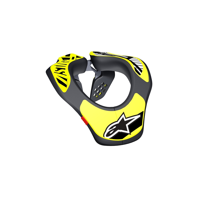 Alpinestars Kids Neck Support Noorte kollane fluo/must värvus