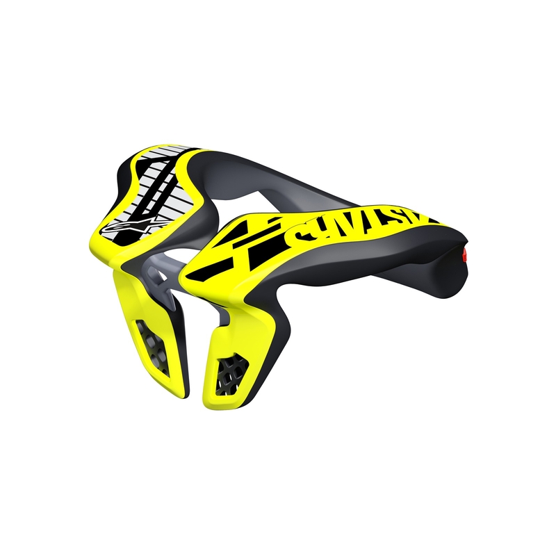 Alpinestars Kids Neck Support Noorte kollane fluo/must värvus