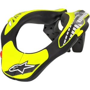 Alpinestars Kids Neck Support Noorte kollane fluo/must värvus