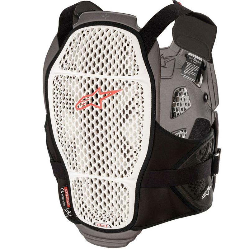 Alpinestars A-4 MAX valge-antratsiitpunane rinnakaitse