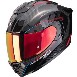 Scorpion EXO-1500 Carbon Air Mundi täismaskiga mootorrattakiiver must-punane
